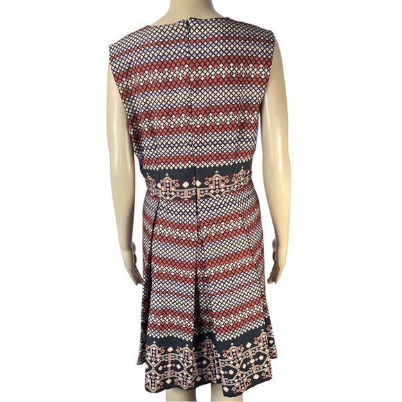 Cutie Geometric Patterned Sleeveless Dress Women’s Size 10 Multicolor Modern - Picture 11 of 16